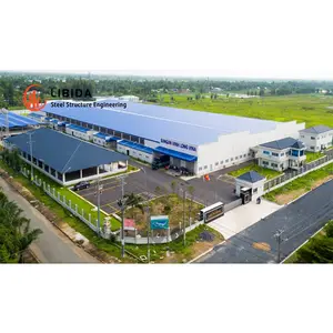 Cheap Steel Structure Industrial Building Large Span Metal Building Material Construction For Hangar Aircraft Workshop Warehouse