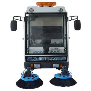 Mini balayeuse électrique de voirie <span class=keywords><strong>Hippo</strong></span> MH230B-1 avec bac à déchets arrière pour poubelle de 240L - Product Image 6