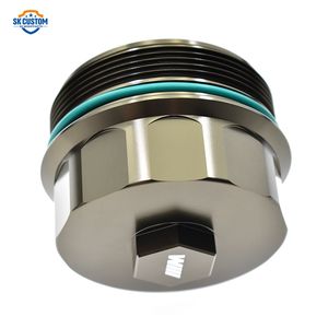 Coperchio filtro olio lega alluminio alloggiamento filtro per BMW <span class=keywords><strong>3</strong></span> 5 serie 7 E46 M52 M54 M56 motore speciale - Product Image 2