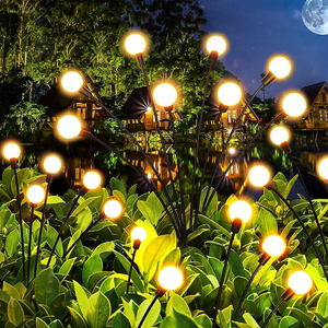 Lumière solaire extérieure étanche 6/8/10 têtes led alimenté par balançoire luciole lampe solaire luciole jardin lumière étanche à <span class=keywords><strong>la</strong></span> pluie cour - Product Image 6