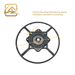 Swivel Plate With Round <b>Frame</b> Base Chair Mechanism Ball Bearing 180 <b>Degree</b> Memory Return Modern for Bedroom Kitchen - Product Image 3