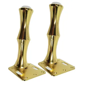 150mm Metall Eisen Tapered Stuhl Unterstützung Gold Messing Stahl Möbel Füße Bett Bett Chrom Schrank Sofa Bein