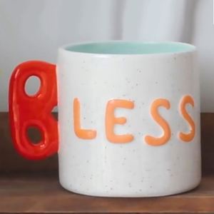 Tazze da <span class=keywords><strong>Caffè</strong></span> in Ceramica con <span class=keywords><strong>Lettere</strong></span> in Rilievo, Nuove e Colorate, Logo Personalizzato, Grandi Tazze in Porcellana Dipinte a Mano per Latte e Tè - Product Image 4