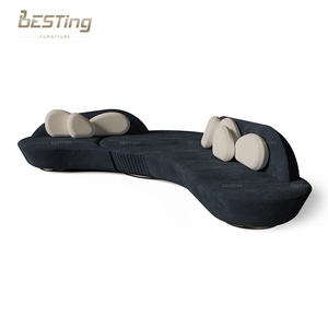 Sofá Seccional de Terciopelo Moderno de 7 Plazas para Sala de Estar, Villa y Parque - Venta al por Mayor de Fábrica - <span class=keywords><strong>Outlet</strong></span> de Muebles para el Hogar - Product Image 2