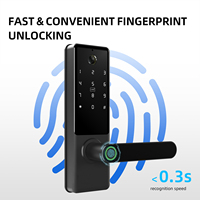 Kunci Biometrik Bluelock 3D Pengenal Wajah Kontrol Aplikasi Tuya Wifi Tahan Air Kelas C untuk Penggunaan Luar Ruangan OEM ODM untuk Keamanan Rumah