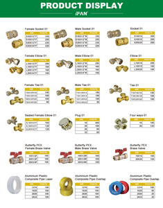 IFAN nhà máy ASTM f1974 pex AL ống nối chủ đề tất cả các loại 16mm-32mm Brass nén phụ kiện - Product Image 3