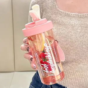 High Quality Creative Plastic Sport Bottles Outdoor Leakproof Tea Drinking Cup Portable Water Bottle With Tea Infuser