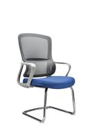 Chaise de bureau exécutive ergonomique moderne pivotante et réglable de luxe à dossier ouvert en maille PP pour ordinateur, avec pieds croisés