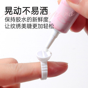 Kit d'outils pour faux cils LMLTOP rose, colle 7g avec pinces, ensemble d'application réutilisable pour extensions DIY - Product Image 3