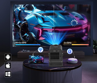 Projecteur portable JY530 4K 300 ANSI Android 13, résolution native 720P Full HD, BT5.2, pour extérieur, maison, jeux vidéo, films, mini-projecteurs