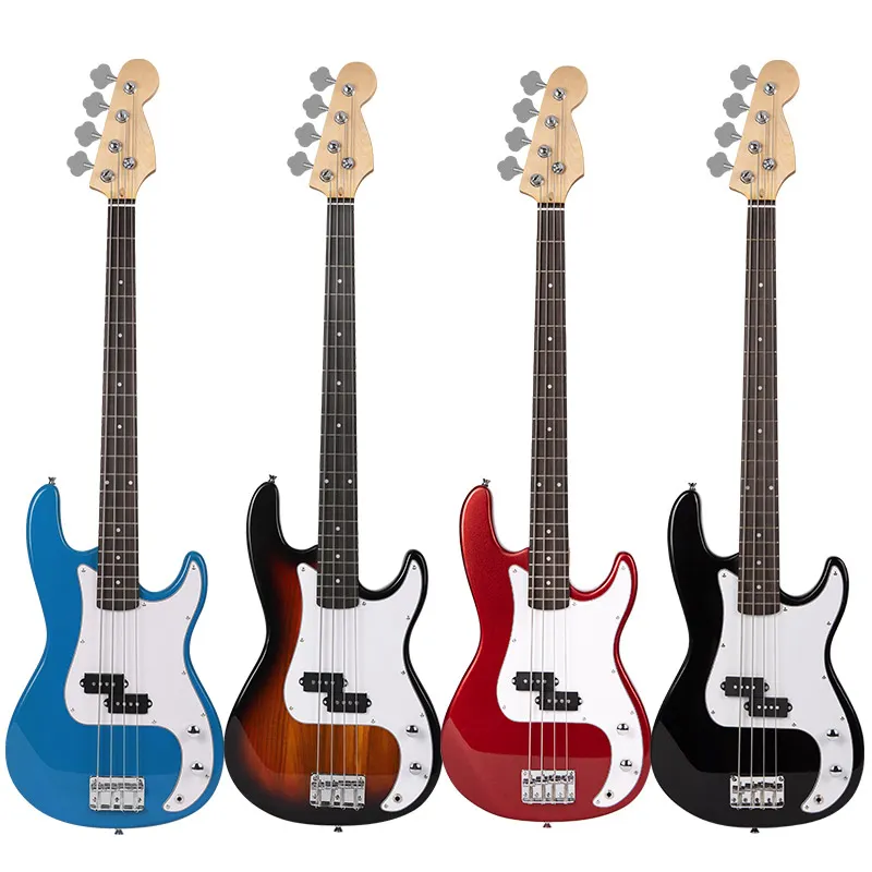 Guitare basse électrique à 4 cordes, vente en gros d'usine professionnelle, haute qualité