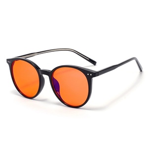 Vente flash Lunettes de vision nocturne unisexe Monture optique Logo personnalisé TR90 <span class=keywords><strong>Lentilles</strong></span> jaunes rouges oranges Anti-lumière bleue Sommeil - Product Image 2