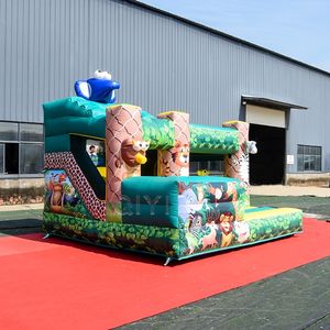 Château gonflable à vendre, zoo vert, maison à rebond, maison gonflable, combo pour enfants - Product Image 2