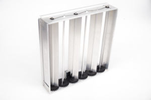 Amortisseur d'air <span class=keywords><strong>motorisé</strong></span> en aluminium Contrôle du volume à distance réglable Lames opposées Amortisseur HVAC pour registres Acier inoxydable Plastique - Product Image 5