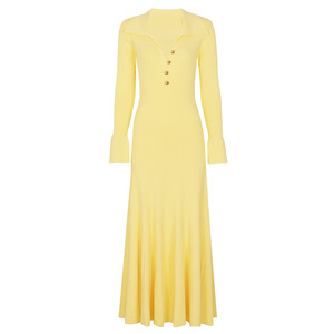 <span class=keywords><strong>Gonna</strong></span> Lunga Donna Stile Vintage Primavera Estate 2026 con Maniche <span class=keywords><strong>a</strong></span> <span class=keywords><strong>Campana</strong></span> in Maglia, Vestibilità Slim e Vita Impero, Eco-Friendly - Product Image 1