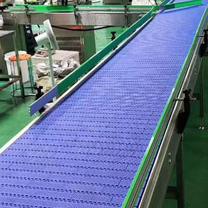 Convoyeur à bande modulaire Durable Facile à entretenir Dosage Bande en plastique PP Cadre en acier inoxydable 304 Polyester PU Vitesse réglable - Product Image 2