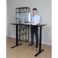 Bureau blanc électrique hauteur réglable debout ordinateur table élévatrice assis debout bureau 3 jambes de scène anti-collision double moteur