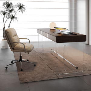 Lampe de bureau d'<span class=keywords><strong>ordinateur</strong></span> suspendue haut de gamme en bois massif Design simple moderne de luxe pour l'étude à domicile Bureau en acrylique de haute qualité - Product Image 2