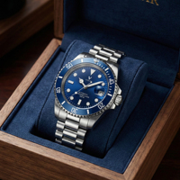 Montres mécaniques personnalisées, montre mécanique pour homme, gravure personnalisée, mouvement automatique, cristal saphir