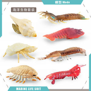 Criatura simulada modelo Derma Pipa Camarón Yeti <span class=keywords><strong>cangrejo</strong></span> Caracol Rey con pie gusano mar animal Decoración - Product Image 4