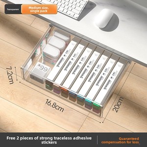 Công suất lớn văn phòng dưới bàn hộp lưu trữ cần thiết Máy Trạm Máy tính để bàn phụ kiện vô hình ngăn kéo loại lưu trữ cho - Product Image 6