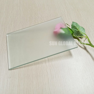 Tempered frosted glass pane cost per square foot factory tempered decorative recorded al acid beveled edges aren - Product Image 2