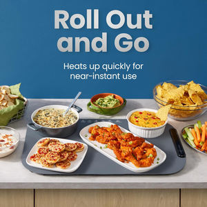 Keep Preheated Restaurant <b>Table</b> <b>Mat</b> Rollable 3 Temperature Kitchen Heating Fast Full Surface Food Warming Tray - Product Image 3