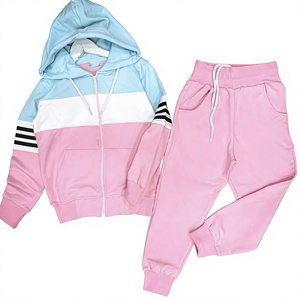 Vêtements coordonnés délavés style vintage, col rond, coupe décontractée, bas élastique, qualité supérieure, directement de l'usine - Product Image 1