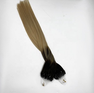 Đôi rút ra <span class=keywords><strong>Ombre</strong></span> màu 1g 0.8g 0.5g <span class=keywords><strong>Micro</strong></span> Vòng tóc mở rộng tóc con người bán buôn <span class=keywords><strong>Micro</strong></span> vòng lặp liên kết phần mở rộng tóc - Product Image 2