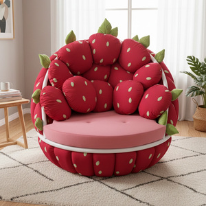 كراسي أريكة على شكل فواكه من المصنع مباشرة، أريكة عصرية على شكل فراولة، كراسي استرخاء مخصصة لغرفة المعيشة وغرفة النوم والفنادق - Product Image 3
