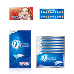 Tiras Blanqueadoras Dentales Sensibles 5D/9D <span class=keywords><strong>para</strong></span> Uso en Casa con Peróxido <span class=keywords><strong>de</strong></span> Hidrógeno y Sabor a Menta, 14 Sobres - Product Image 4