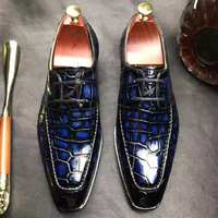 Chaussures élégantes en cuir de crocodile véritable pour hommes, chaussures formelles en cuir d'alligator, chaussures italiennes personnalisées, chaussures habillées de luxe Goodyear pour hommes