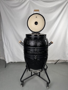 KIMSTONE - Barbecue <span class=keywords><strong>Kamado</strong></span> suspendu en céramique de <span class=keywords><strong>21</strong></span> pouces avec base trépied élargie, Tandoor personnalisable pour cuisine indienne traditionnelle - Product Image 2