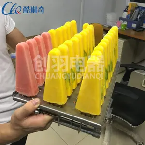 उच्च गुणवत्ता स्वचालित popsicle आइस क्रीम विनिर्माण मशीन 8 मोल्ड