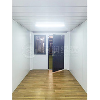 Maison conteneur pliable directement de l'usine, kit de maison préfabriquée modulaire de 20 pieds, petite maison isolée en acier, bureau mobile
