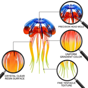 LEQU Moldes de Silicona 3D de Medusas, Divertidos y Alegres, Antiadherentes, Reutilizables, Kit de Moldes Flexibles para Resina y Decoración del Hogar - Product Image 4