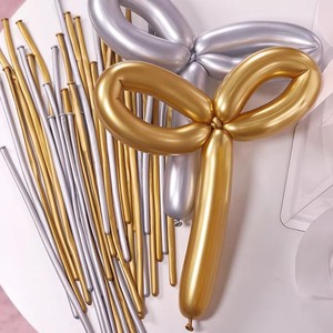 Globos Largos Metálicos de Látex de 260 Unidades, Forma Larga, Mágicos para Atar y Torcer, Decoración para Bodas, <span class=keywords><strong>Cumpleaños</strong></span>, San Valentín y Fiestas - Product Image 5