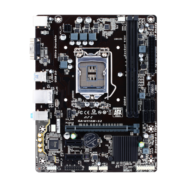 Ga H110N H110 H110M-S2 H110M DS2 DS2V WIND H D3A D3 S2PH 6Th 7Th Gen CPU LGA 1151 DDR4 DDR3 Desktop Motherboard