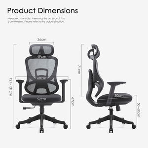 Silla de oficina de malla ergonómica de diseño de alta calidad Silla con respaldo alto Muebles de oficina Foshan Cadeira De Escritorio Silla Oficina - Product Image 6