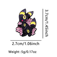 Meilleures ventes : Épingles de revers en métal émaillé Pokémon, collection de badges décoratifs en métal, motif Eevee de dessin animé classique et mignon, épingles de vêtement sécurisées