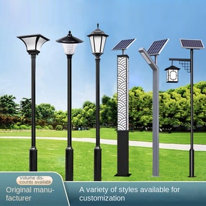 Lampe solaire pour allée de jardin, éclairage extérieur, lampadaire LED pour parc, avec capteur de lumière et garantie de 10 ans, indice de protection IP65 - Product Image 5