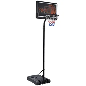 篮球架，2022新的方形背板，10英尺可调篮球架户外