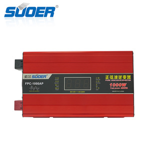 Convertisseur de courant Suoer FPC-1000AP 1000W 12V à onde sinusoïdale pure, forme d'onde modifiée pour véhicules, yachts, appareils électroménagers, 50A pour système hors réseau - Product Image 1