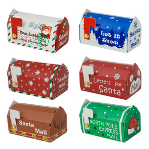 Toptan Noel Şeker Hediye Kutusu, Kabartmalı Mat Laminasyon ve UV Kaplama, Geri Dönüştürülebilir Karton, Kare Şekil - Product Image 1