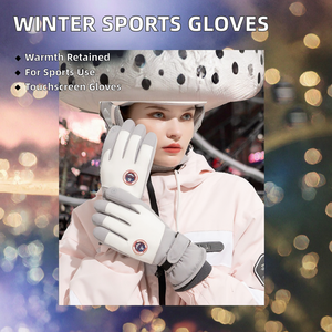 Gants de sport d'hiver pour hommes et femmes, compatibles écran tactile, respirants, écologiques, longueur poignet, mitaines épaisses en coton/polyester pour l'extérieur - Product Image 2
