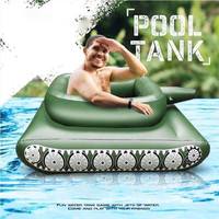 Bouée gonflable en forme de réservoir avec fonction de pulvérisation d'eau, jouet flottant pour enfants et adultes - Coussin d'air en PVC écologique pour jeux de piscine