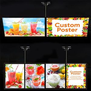 Caja DE LUZ DE ALUMINIO Marco de póster publicitario <span class=keywords><strong>luminoso</strong></span> ultrafino extraíble reemplazable montado en la pared - Product Image 2