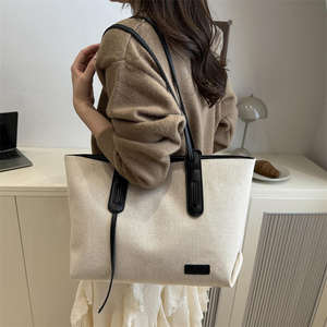 Nouveau sac à main pour femme de grande capacité, sac à bandoulière décontracté haut de gamme, fermeture à glissière, sac à main tendance - Product Image 5