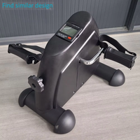 Mini vélo d'exercice compact et portable à pédale pour sous le bureau, machine de fitness cardio pour les bras et les jambes avec écran LCD