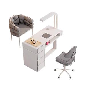 Table de manucure professionnelle avec chaise et aspirateur intégré pour salon de manucure - Offre spéciale - Product Image 6